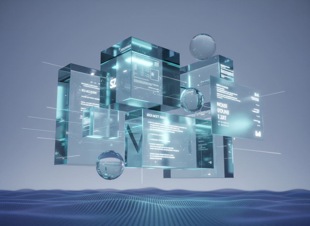 Futuristic digital technology interface